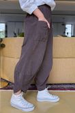 Made in Italy Cooper Needlecord Shelby Cocoon Pant Chocolate